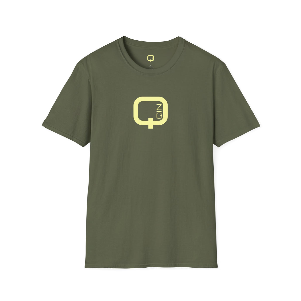 Qn Logo T‑Shirt — Minimalist Retro Tech Graphic Tee