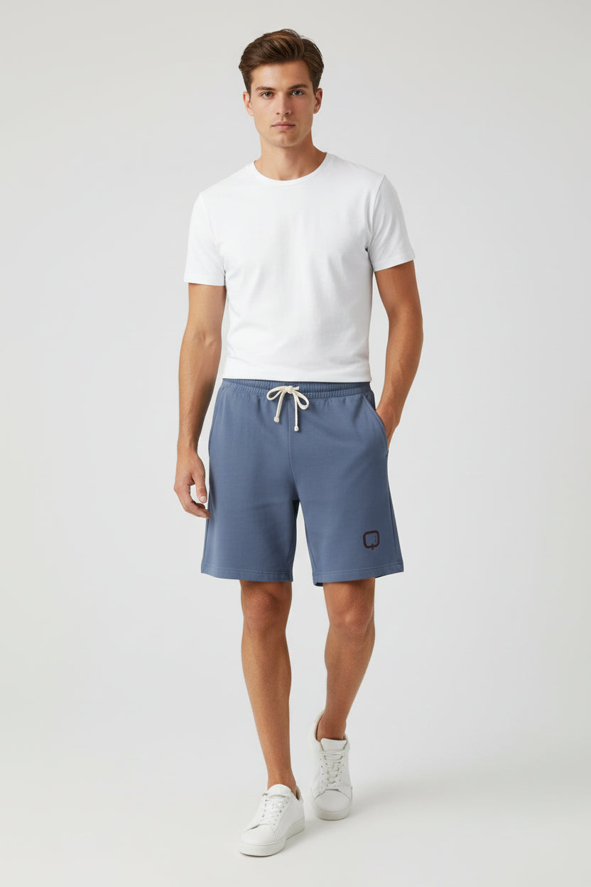 Lightweight Fleece Sweat Shorts Garment-Dyed Casual Lounge Shorts