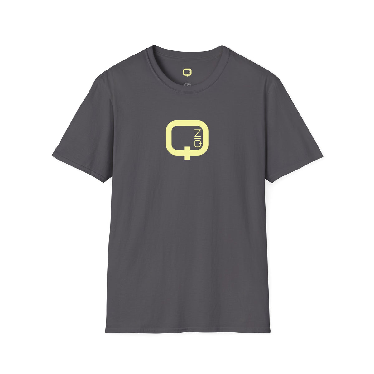 Qn Logo T‑Shirt — Minimalist Retro Tech Graphic Tee