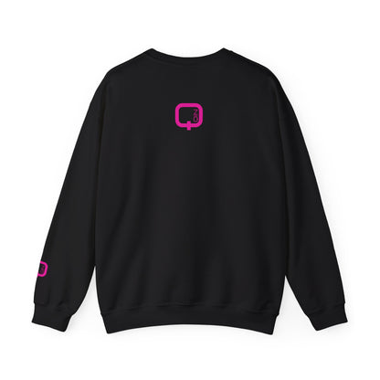 Libra Zodiac Crewneck Sweatshirt Pink Libra Symbol Graphic
