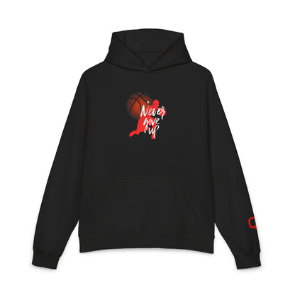 Basketball 'Never Give Up' Relaxed Hoodie