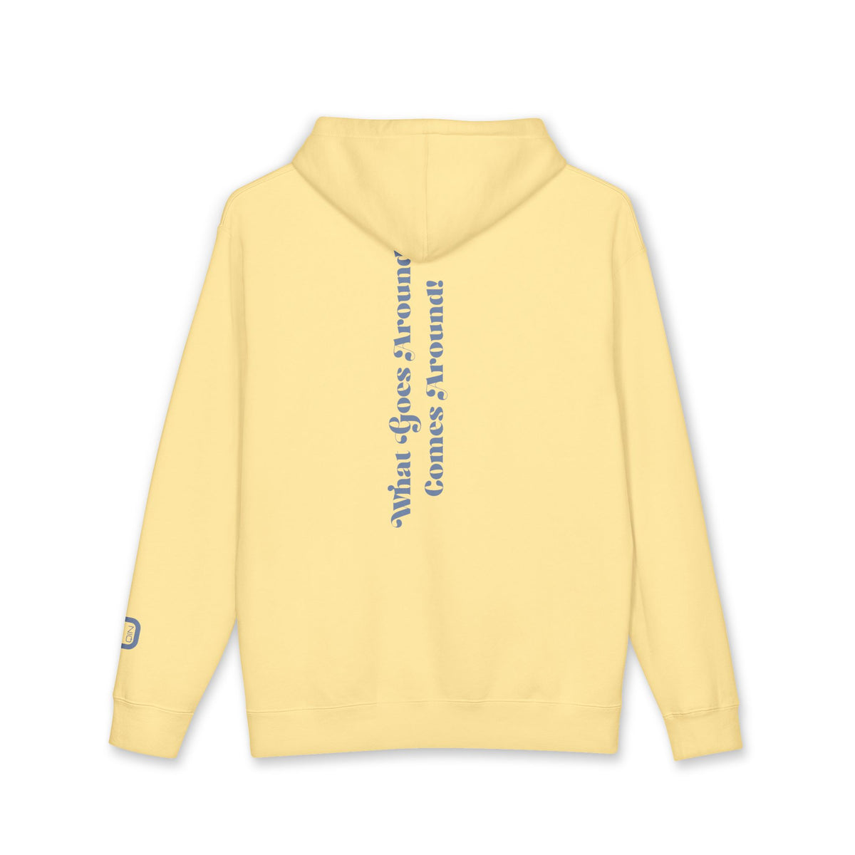 A warm yellow heavyweight hoodie
