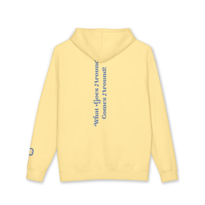 A warm yellow heavyweight hoodie