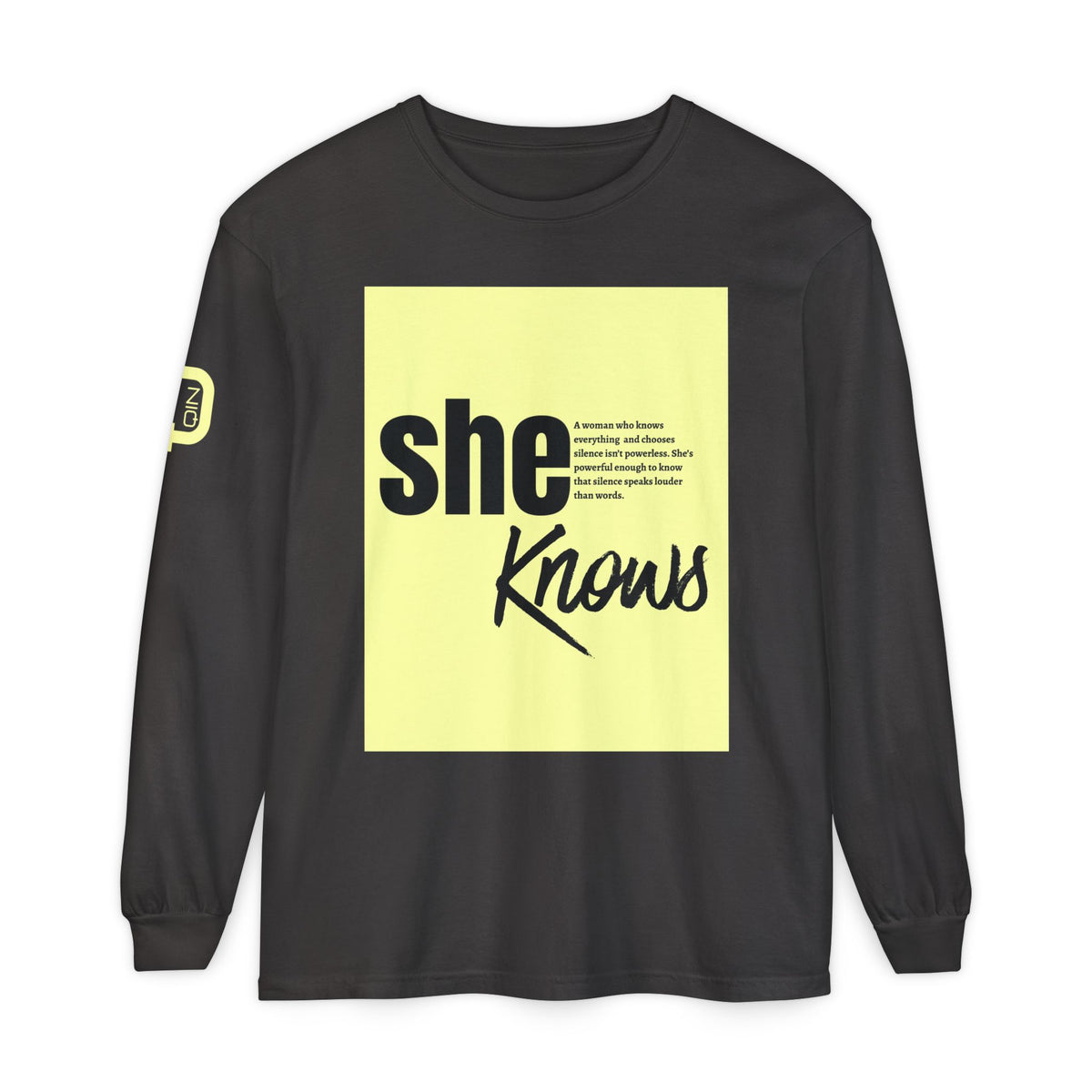 Striped Monogram 'Q' Long Sleeve Tee