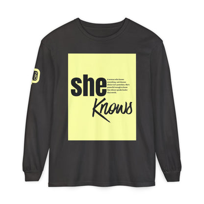 Striped Monogram 'Q' Long Sleeve Tee