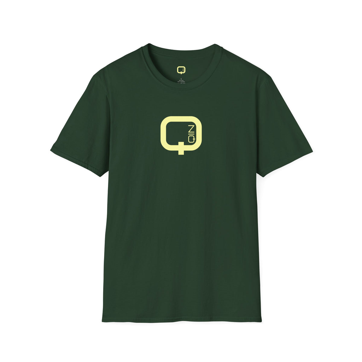 Qn Logo T‑Shirt — Minimalist Retro Tech Graphic Tee