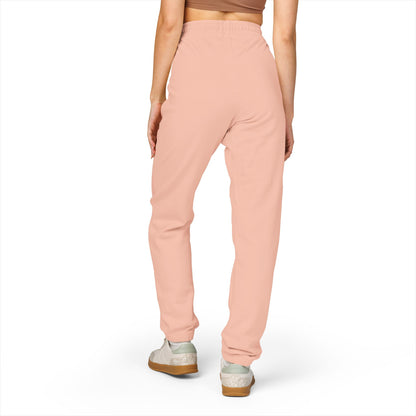 Minimal Clover Joggers — Cream Garment-Dyed Fleece Sweatpants