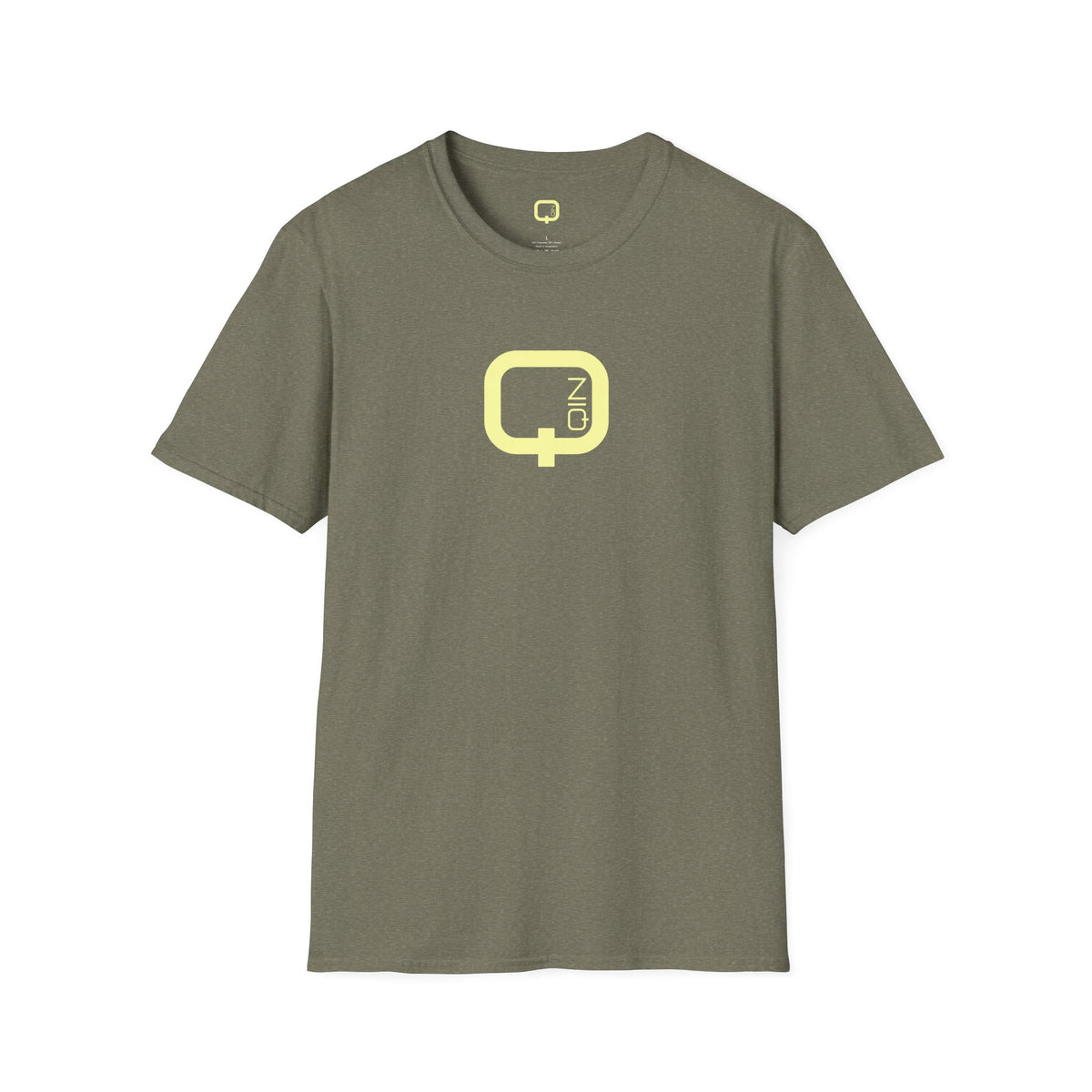 Qn Logo T‑Shirt — Minimalist Retro Tech Graphic Tee