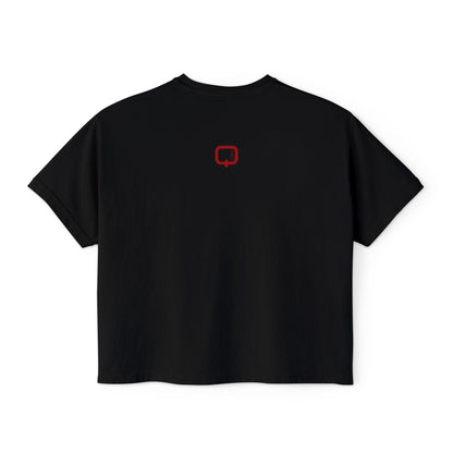 That Girl Boxy Tee  Retro Red Graphic Women's Crop T-Shirt