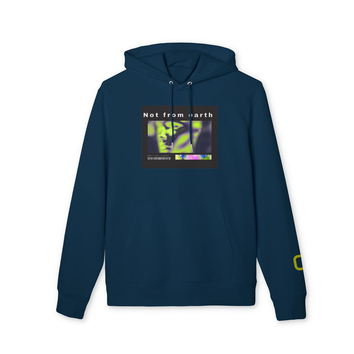 Not From Earth Hoodie  Retro Alien Graphic Pullover