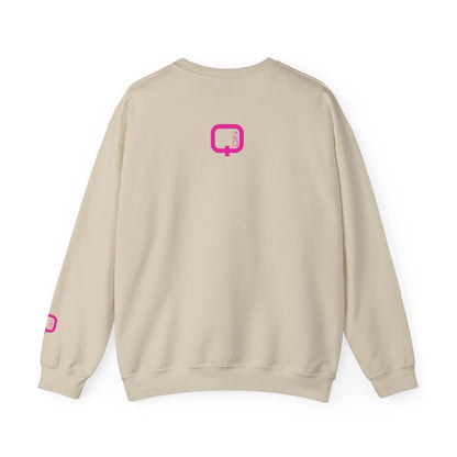 Libra Zodiac Crewneck Sweatshirt Pink Libra Symbol Graphic