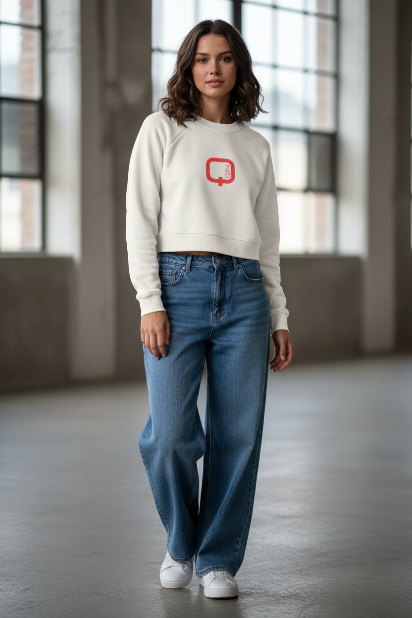 Women's Cropped Fleece Pullover