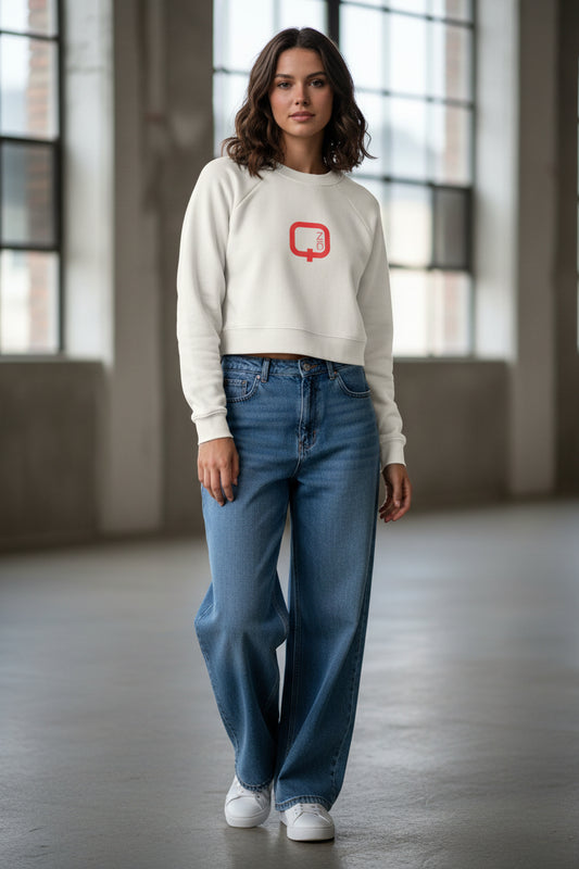 Women's Cropped Fleece Pullover