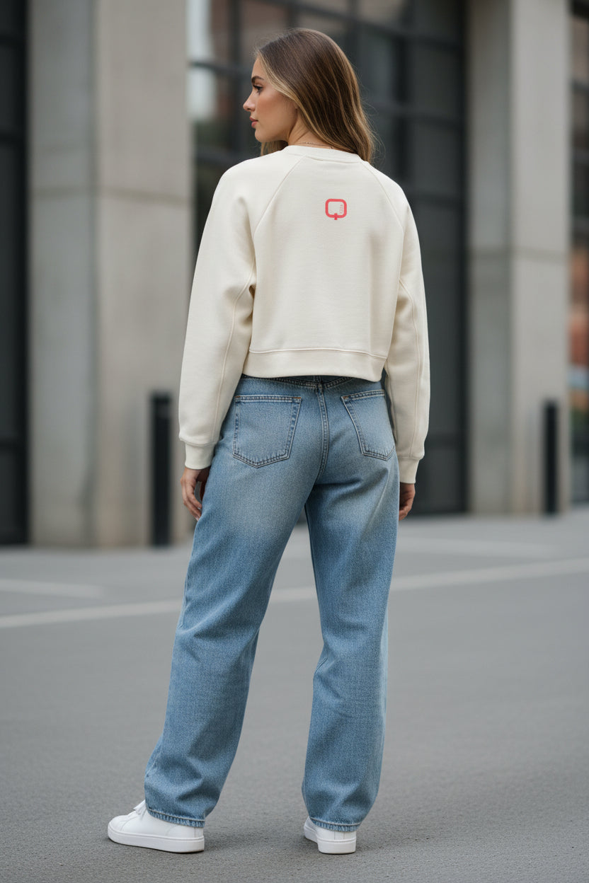 Women's Cropped Fleece Pullover