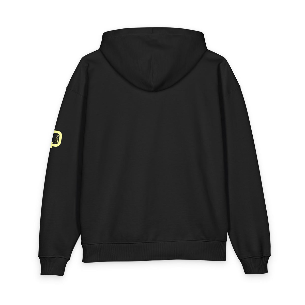 Organic Relaxed Hoodie with Minimal Neon O+N Logo