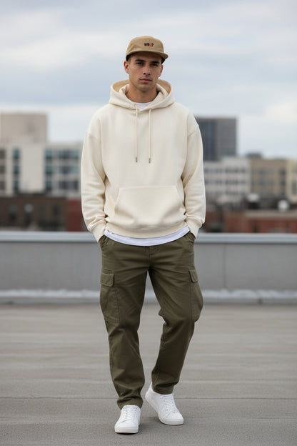 Embroidered 'why?' 5-Panel Cap – Minimalist Tan Streetwear Hat