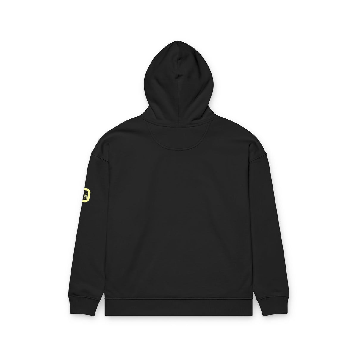 Organic Relaxed Hoodie with Minimal Neon O+N Logo
