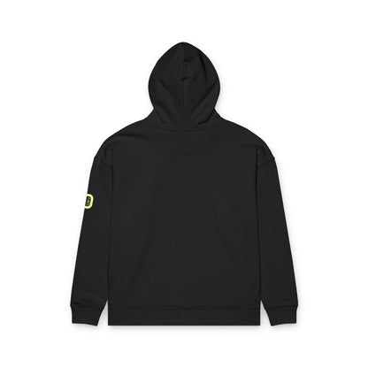 Organic Relaxed Hoodie with Minimal Neon O+N Logo