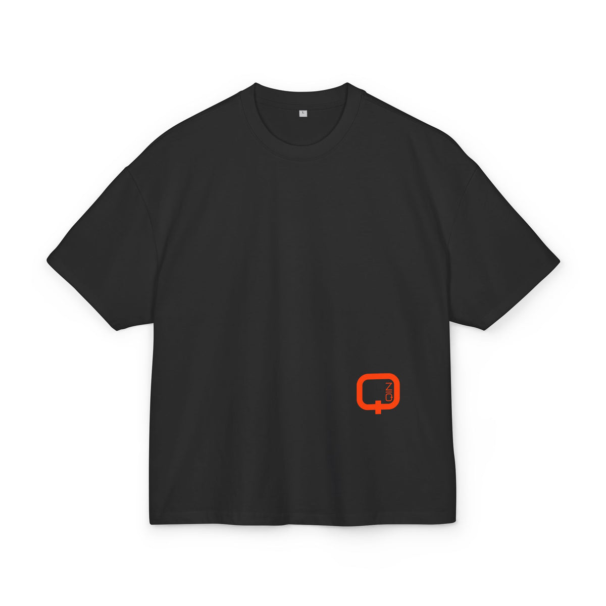 Leopard Graphic Tee with Vertical Tech Text