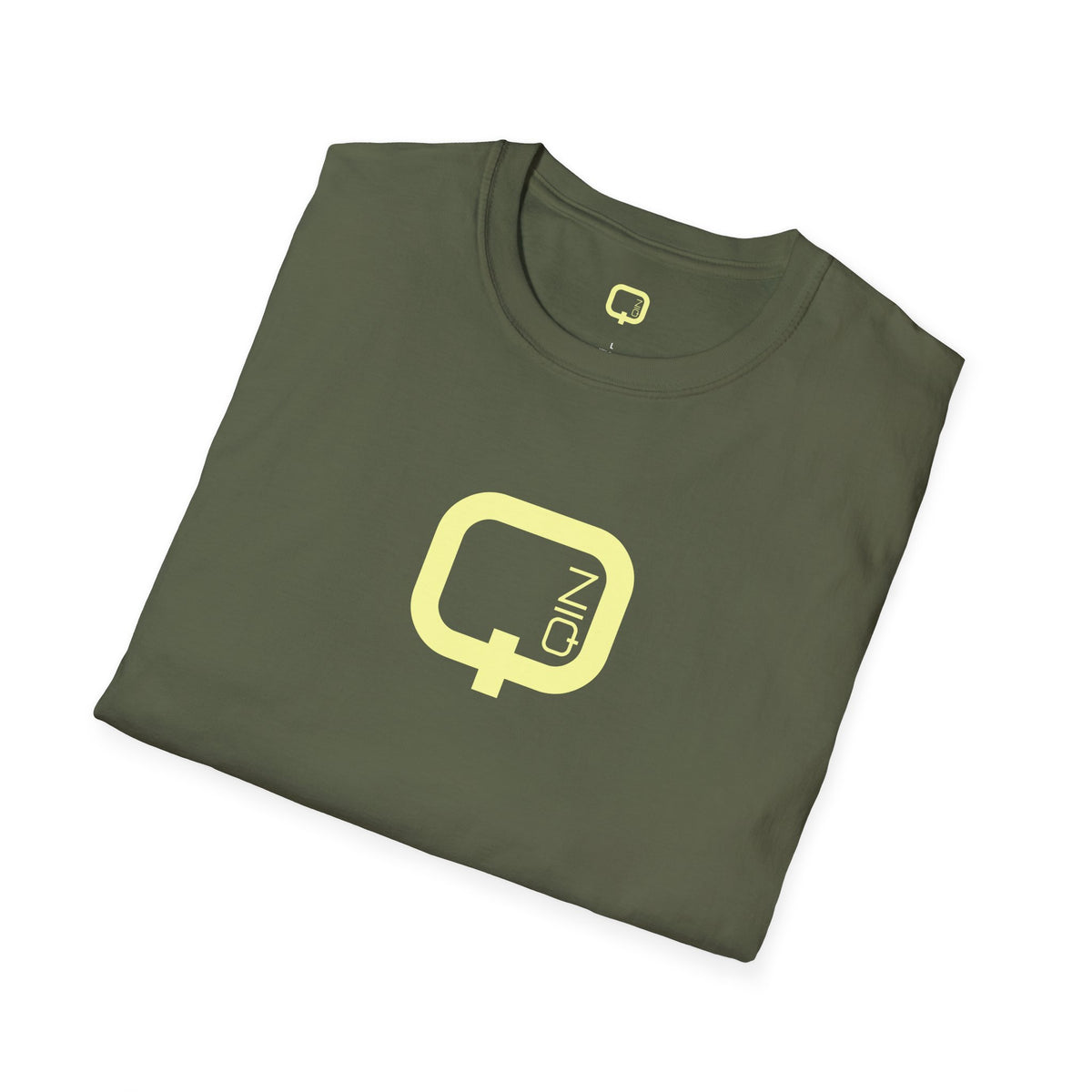 Qn Logo T‑Shirt — Minimalist Retro Tech Graphic Tee