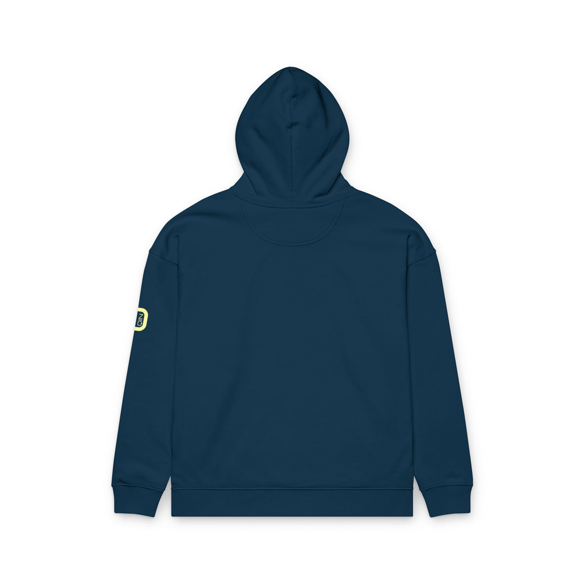 Organic Relaxed Hoodie with Minimal Neon O+N Logo