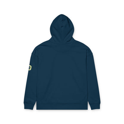 Organic Relaxed Hoodie with Minimal Neon O+N Logo