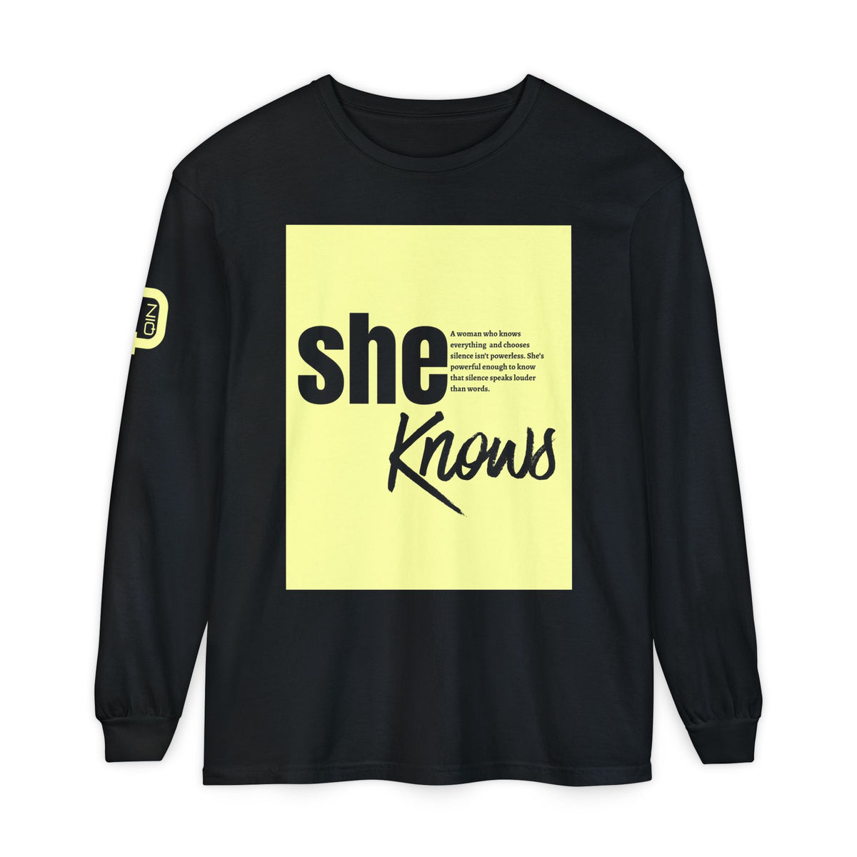 Striped Monogram 'Q' Long Sleeve Tee