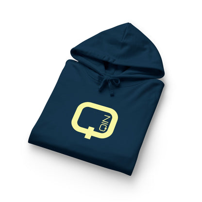 Organic Relaxed Hoodie with Minimal Neon O+N Logo
