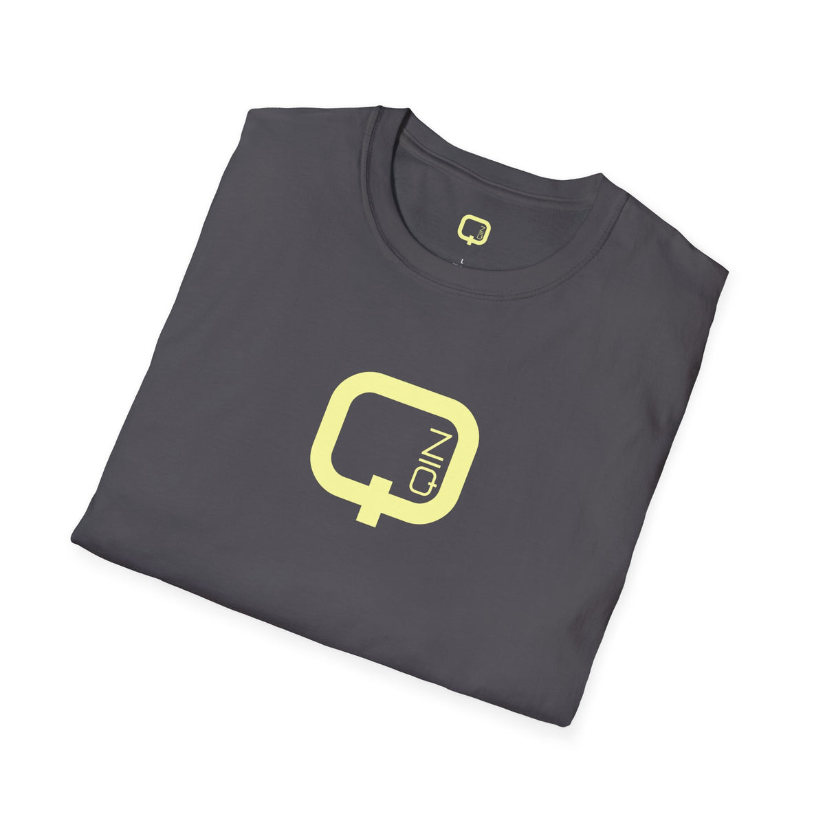 Qn Logo T‑Shirt — Minimalist Retro Tech Graphic Tee