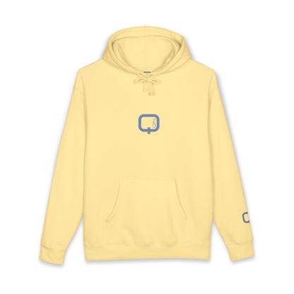 A warm yellow heavyweight hoodie
