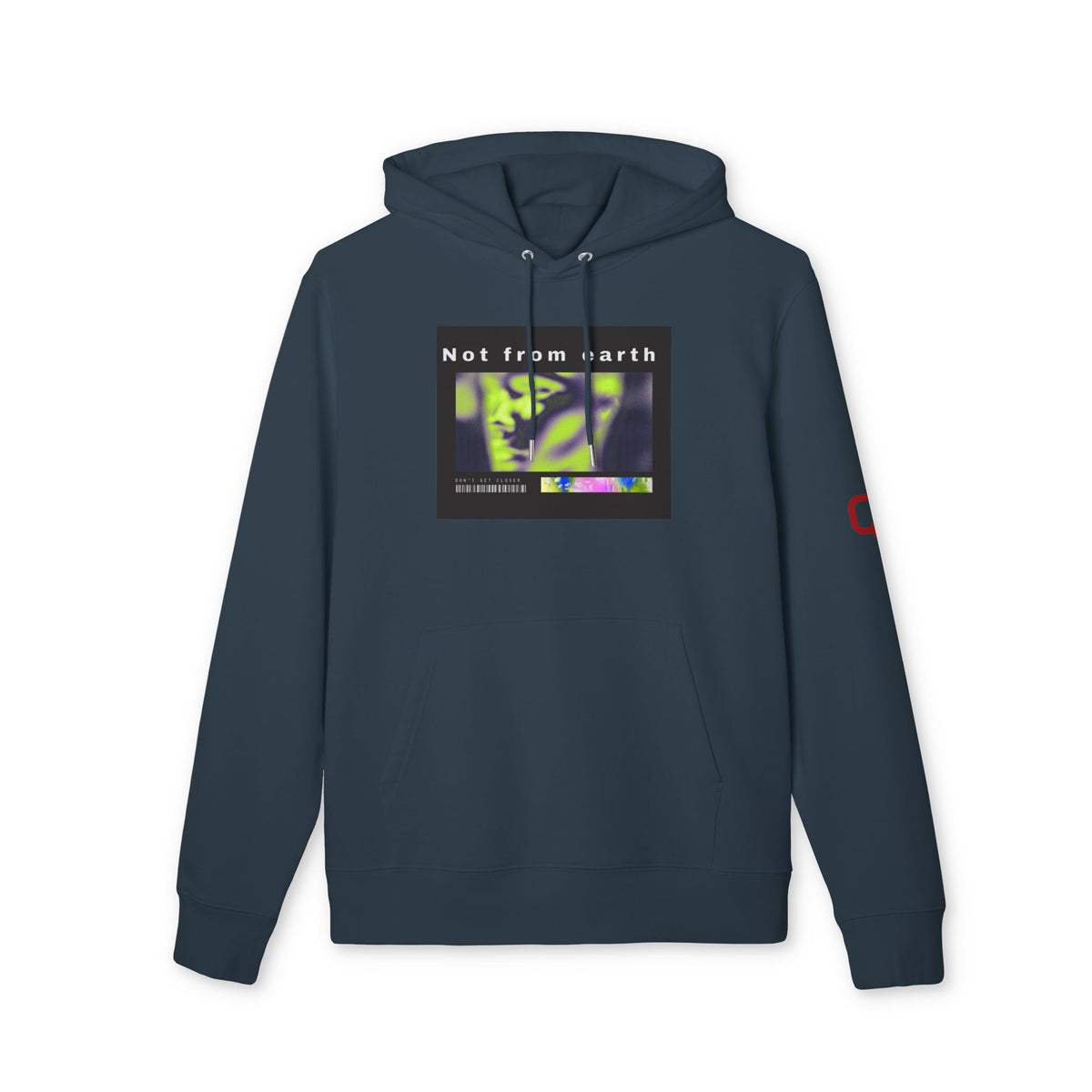 Not From Earth Hoodie  Retro Alien Graphic Pullover