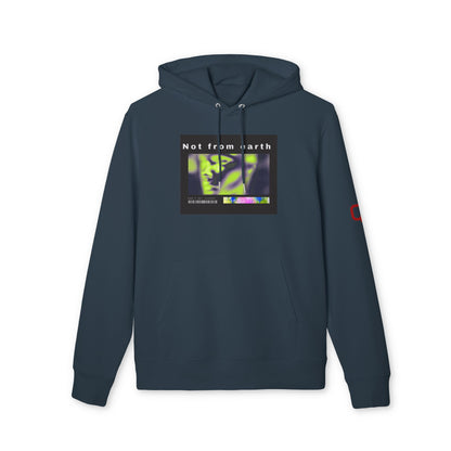 Not From Earth Hoodie  Retro Alien Graphic Pullover