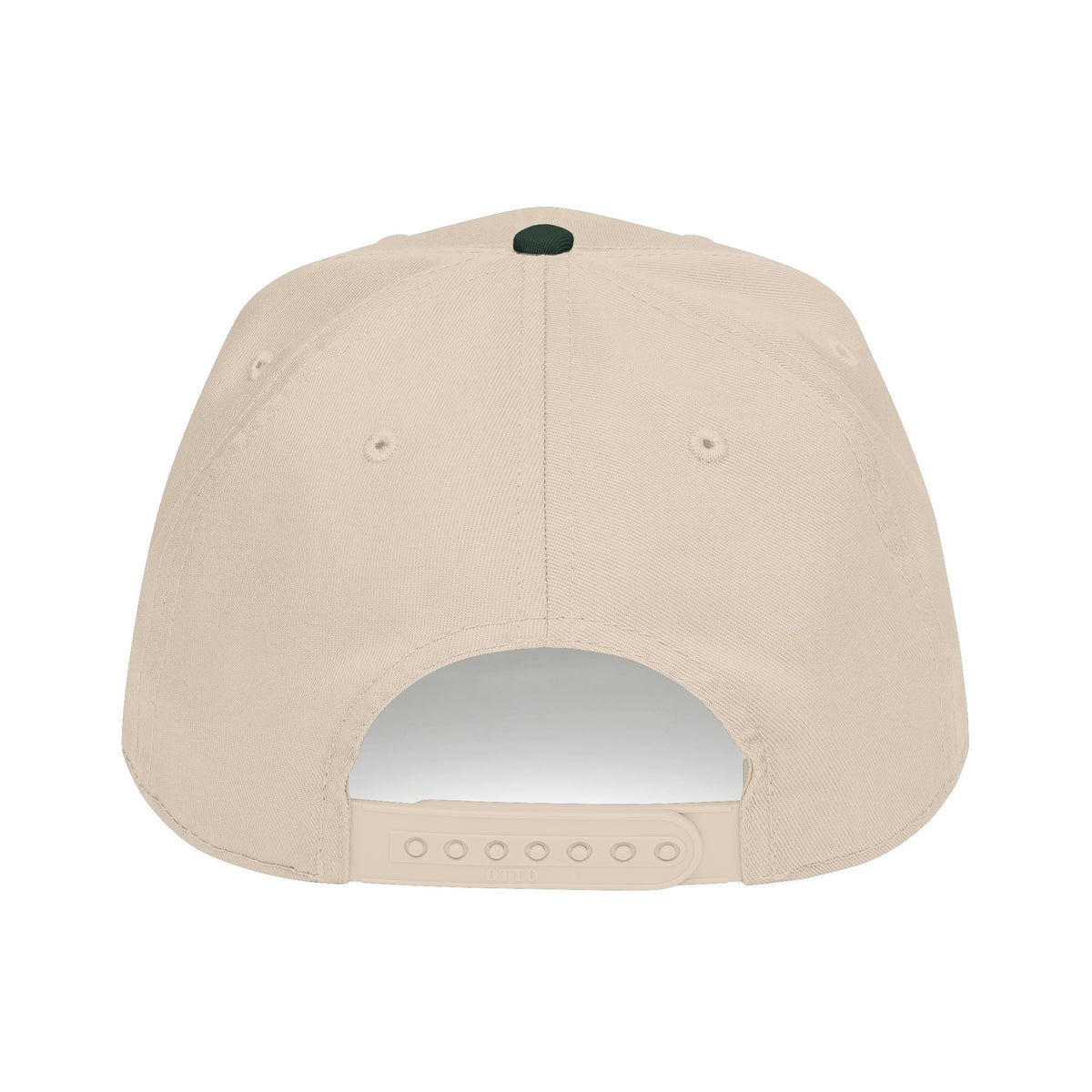 Q Coin Logo Baseball Cap  Vintage Green Embroidered Mid-Profile Hat