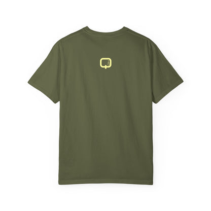 Hustler Graphic T-Shirt  Bold Neon Text Garment-Dyed Tee
