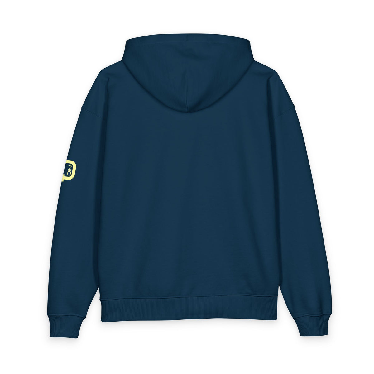 Organic Relaxed Hoodie with Minimal Neon O+N Logo