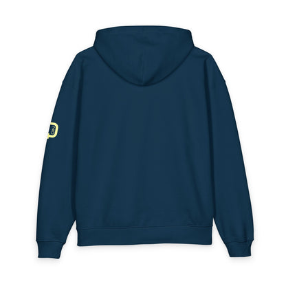 Organic Relaxed Hoodie with Minimal Neon O+N Logo