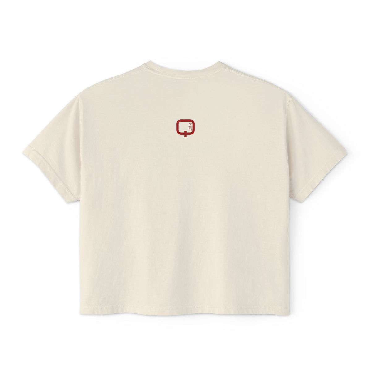 That Girl Boxy Tee  Retro Red Graphic Women's Crop T-Shirt