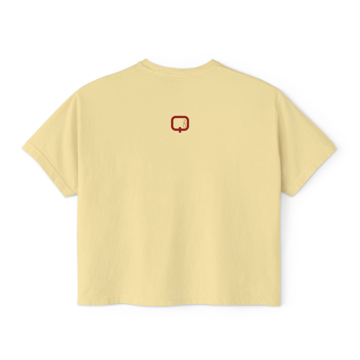 That Girl Boxy Tee  Retro Red Graphic Women's Crop T-Shirt