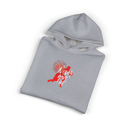 Basketball 'Never Give Up' Relaxed Hoodie