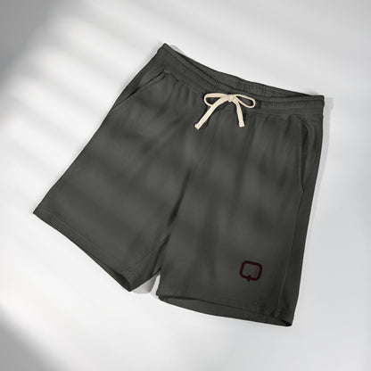 Lightweight Fleece Sweat Shorts Garment-Dyed Casual Lounge Shorts
