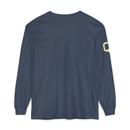 Striped Monogram 'Q' Long Sleeve Tee