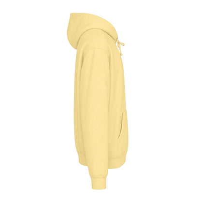 A warm yellow heavyweight hoodie