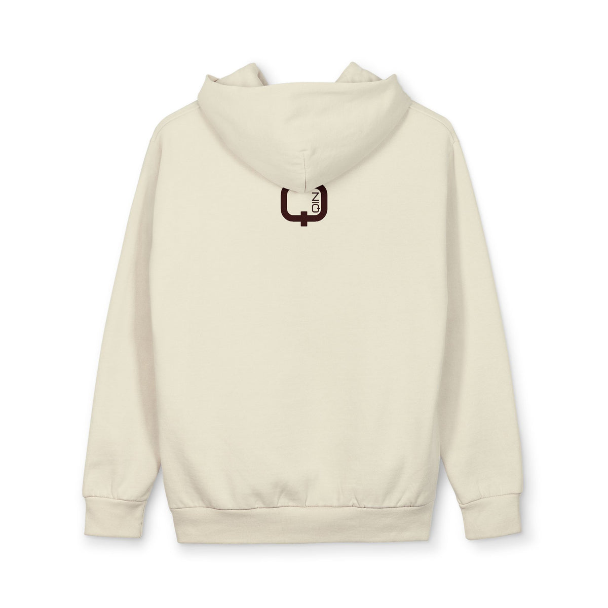 Minimalist Q-On Logo Hoodie Urban Pullover Sweatshirt