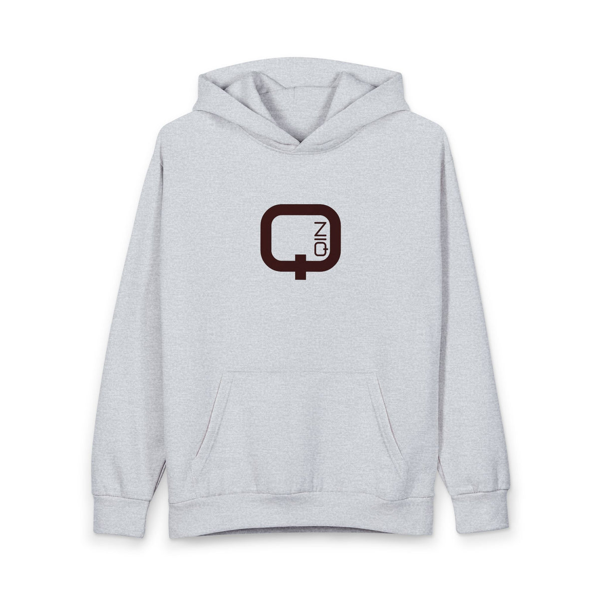 Minimalist Q-On Logo Hoodie Urban Pullover Sweatshirt