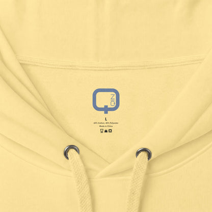 A warm yellow heavyweight hoodie