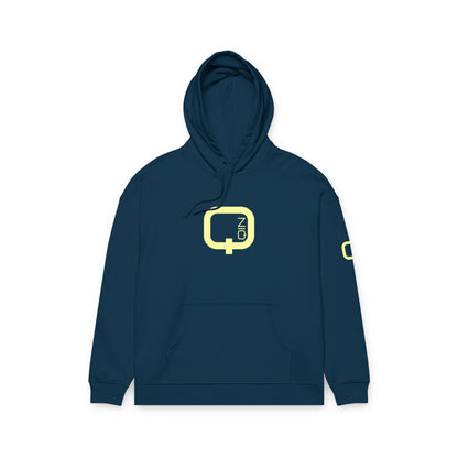 Organic Relaxed Hoodie with Minimal Neon O+N Logo