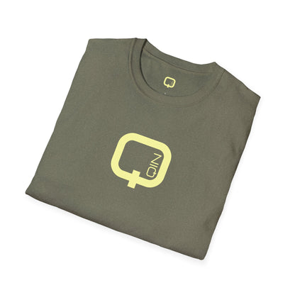 Qn Logo T‑Shirt — Minimalist Retro Tech Graphic Tee